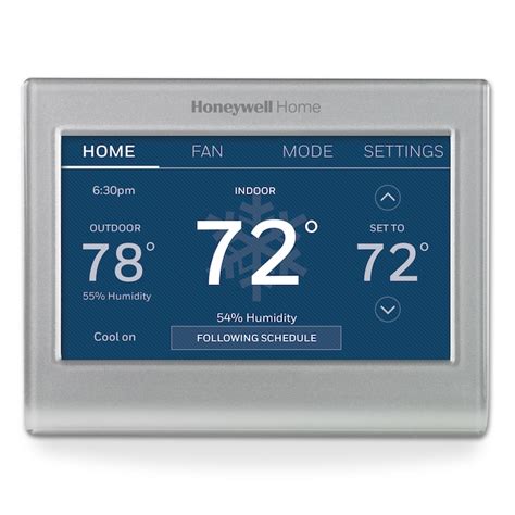 Honeywell Wi Fi Smart Color Silver Thermostat With Wi Fi Compatibility