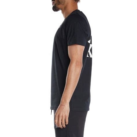 Kappa Authentic Ables T Shirt Black Smoke 351b7hw City Man Usa