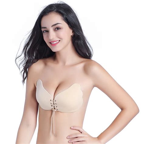 Pcs Set Strapless Backless Bra Pull Rope Type Invisible Bras Top Women Push Up Bralette Cup