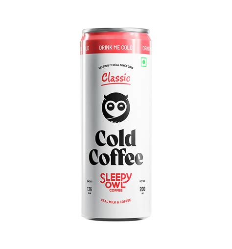 Sleepy Owl Cold Coffee Can Classic200ml And Sleepy Owl Cold Coffee