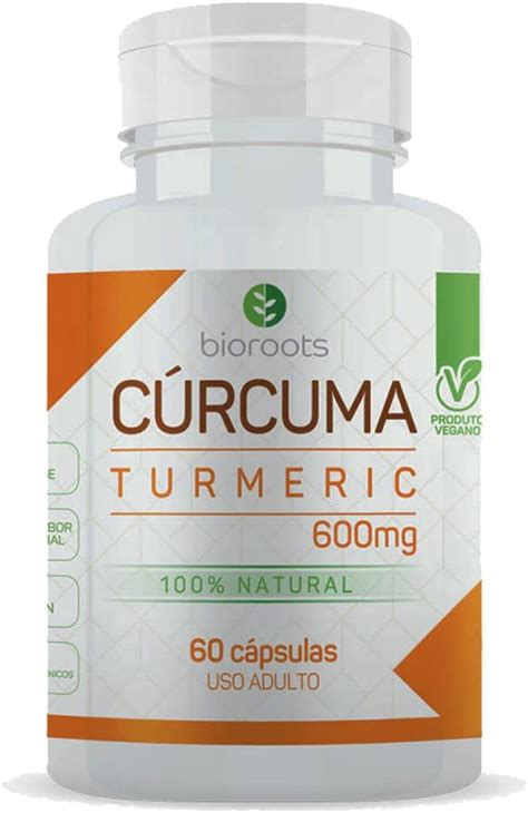 Bioroots Curcuma Turmeric 600Mg C 60 Amazon Com Br