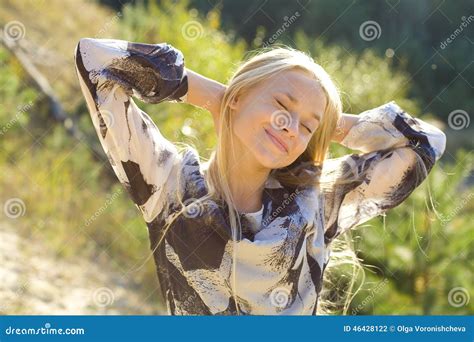 Dreamy Girl Stock Photo Image Of Smile Long Positive 46428122