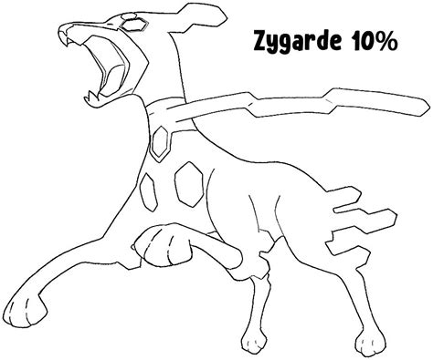 Zygarde 10 Coloring Page Pokemon 10 Percent Pokemon Coloring Pages