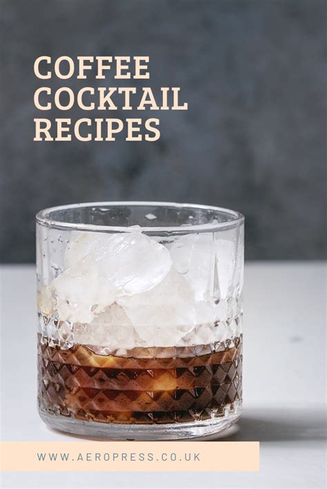 Coffee Cocktail Recipes Coffee Cocktails Flavored Alcohol Recipes