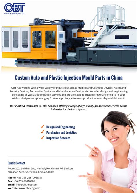 Custom Auto And Plastic Injection Mould Parts In China Visually