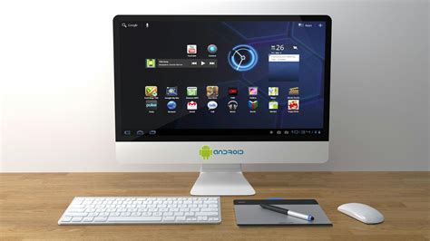 White Android Computer Monitor Turned On · Free Stock Photo