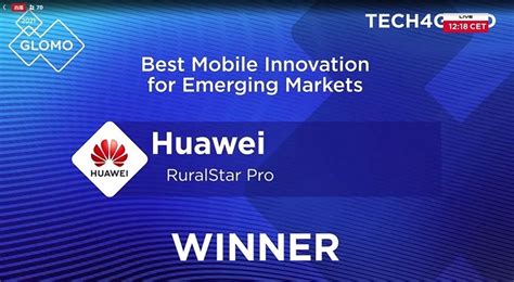 Huawei Ruralstar Pro Solution Awarded Best Mobile Innovation For