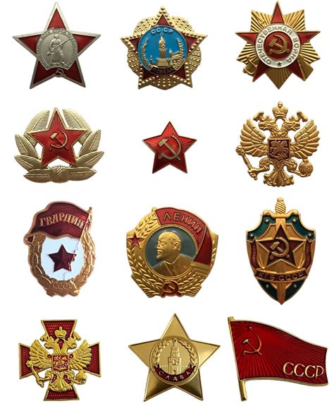 Soviet Ussr Russian Military Metal Pin Badge Eagle Guards Red Star Kgb Ww2 Lenin Ebay