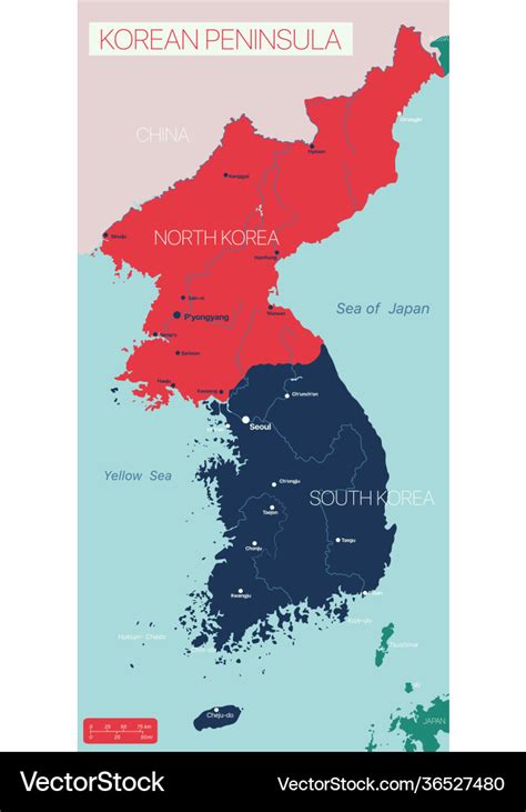 Korean Peninsula On World Map