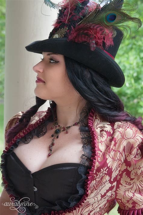 If you love the idea of a corset styled wedding dress then consider the steampunk wedding influence. Steampunk Siren Gothic Wedding Dress | auralynne