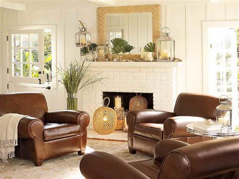 Boho chic decor ideas is the most trending home decor theme. Brown Leather Couch Decor — Randolph Indoor and Outdoor Design