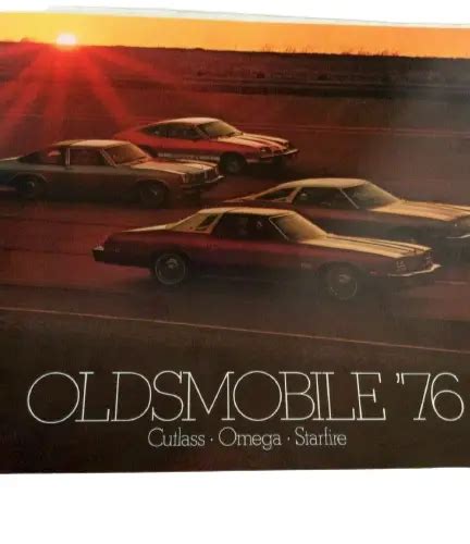 Oldsmobile Car Brochure Cutlass Omega Starfire Gm Advertise Sales Vintage Picclick