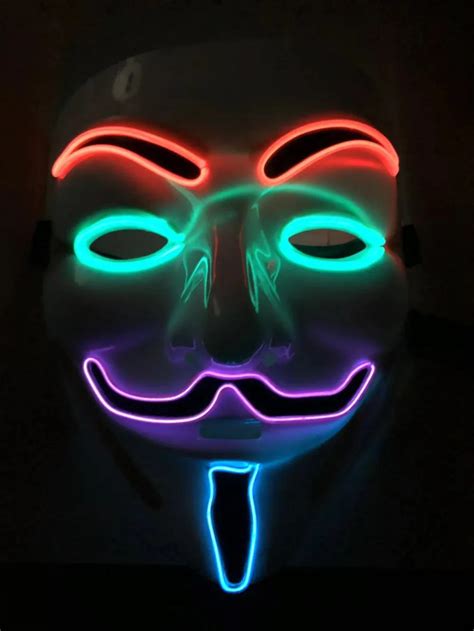 Four Color Led Purge Mask Neon Party Mask For All Festivals Buy Led