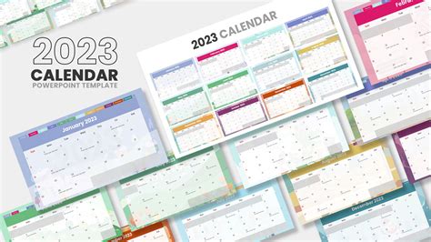 2023 Interactive Calendar Powerpoint Template