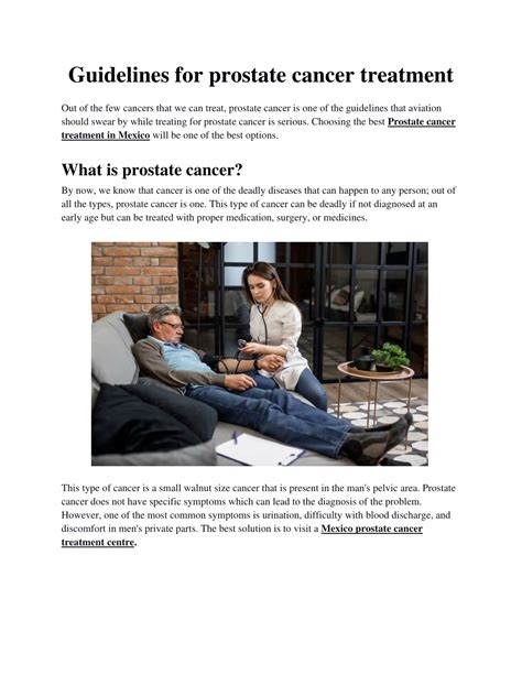 Ppt Guidelines For Prostate Cancer Treatment Powerpoint Presentation Id