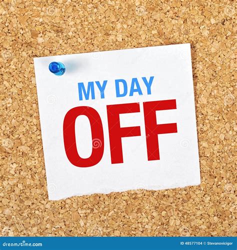 My Day Off Stock Photo Image 48577104