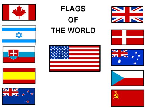 Flags Collection Of The World Clip Art All Countries And Unions