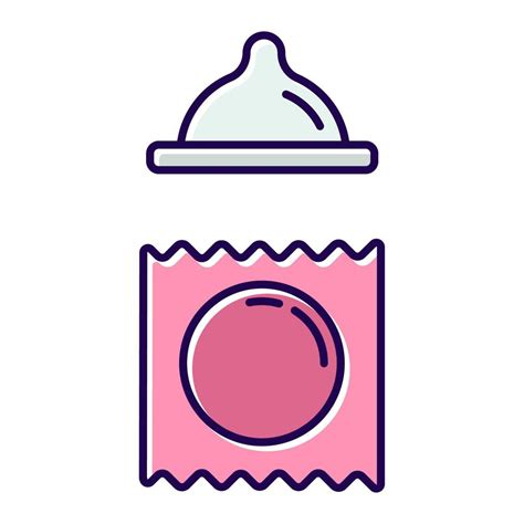 Contraceptive Pink Color Icon Female Vaginal Condom For Safe Sex Pregnancy Prevention Method