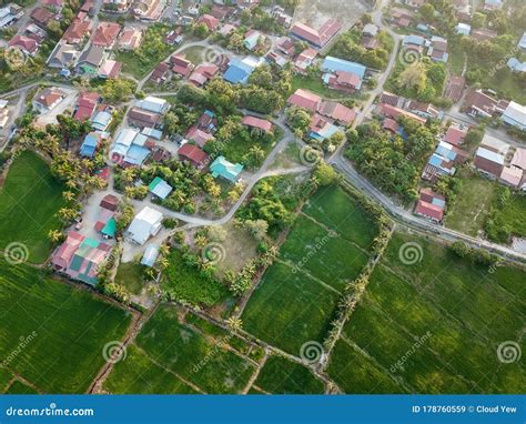 Aerial View Malays Village Stock Image Image Of Rural 178760559