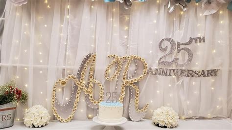 Wedding Anniversary Party Decoration Ideas At Home 25th Anniversary