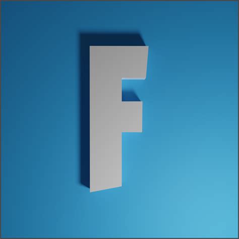 I Just Started With Blender And Made A 3d Fortnite Logo Fortnitebr