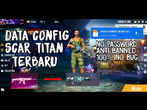 Share Data Config Scar Titan Terbaru Ff Indo Youtube