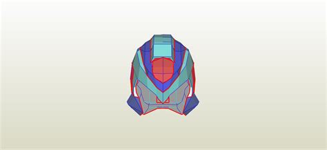 Copy X Helmet From Megaman Zero Pepakura 3d Files Etsy