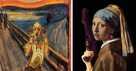 20 Famous Paintings Reimagined With Star Wars Elements Paintings