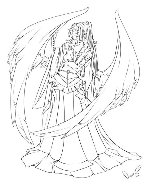 Anime Fallen Angel Male Coloring Pages