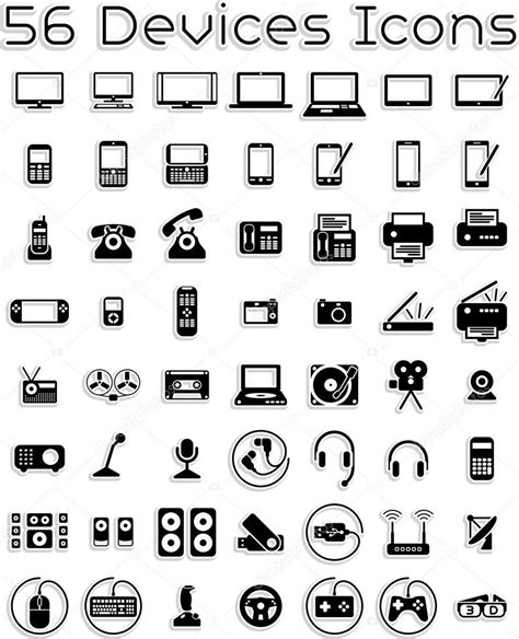 Electronic Devices Icons — Stock Vector © Nicoletaionescu 29203097