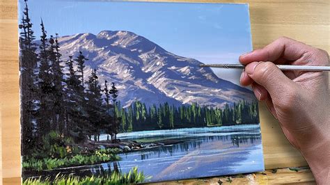 Painting Morning Mountain Lake Acrylic Painting Correa Art YouTube