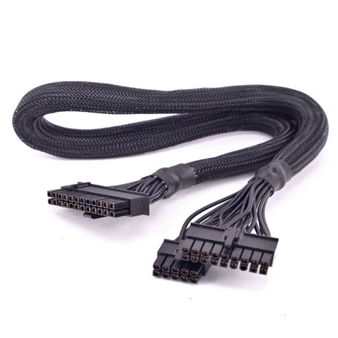 24pin 20pin Atx Power Supply Cable 204 Pin With Sleeved