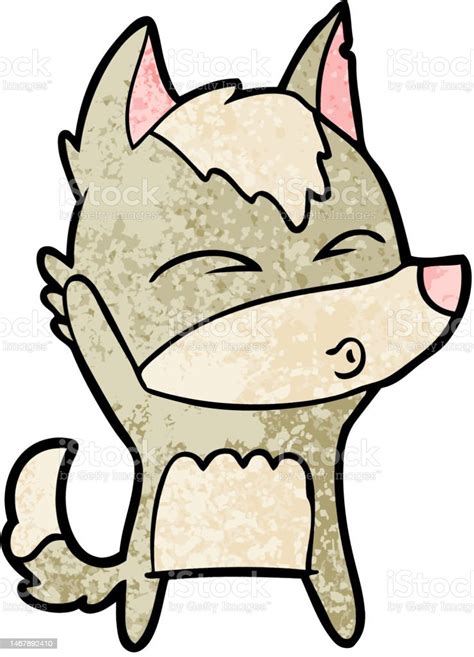 Cartoon Wolf Whistling Stock Illustration Download Image Now Animal
