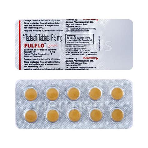 Fulflo 5mg Tablet 10s Buy Medicines Online At Best Price From