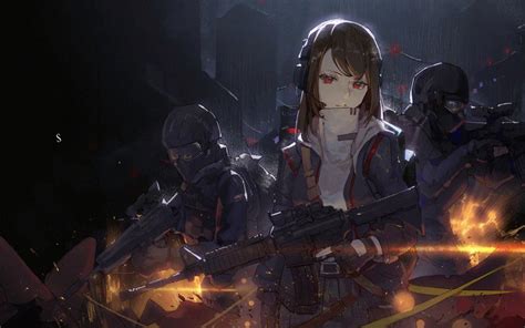 Anime Girls Frontline Soldier Dark Girls Frontline