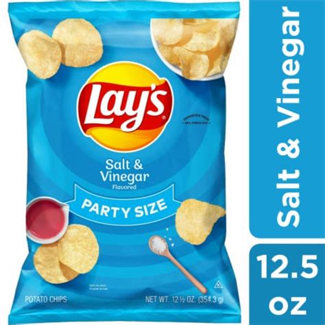 Lays Salt And Vinegar Potato Chips Party Size 125 Oz Jay C Food