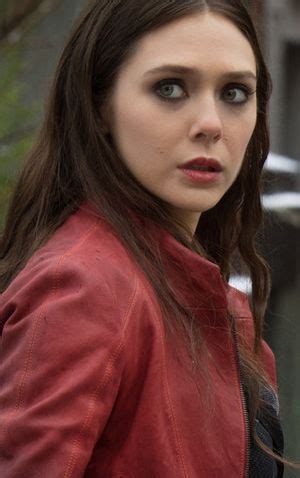 Elizabeth chase olsen (born february 16, 1989) is an american actress. AVENGERS AGE OF ULTRON ELIZABETH OLSEN RED JACKET http://www.leathersjackets.com/avengers-age-of ...