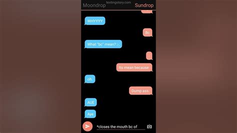 Sundrop and Moondrop, AND Glitch trap and Vanny. (Texting story! some