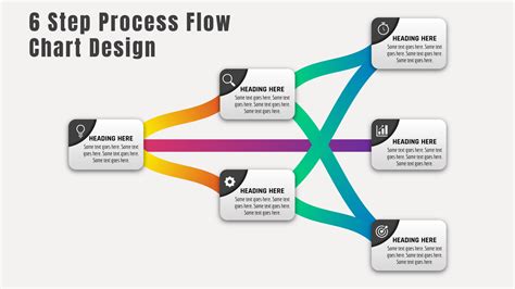 42powerpoint 6 Step Process Flow Chart Design Powerup With Powerpoint