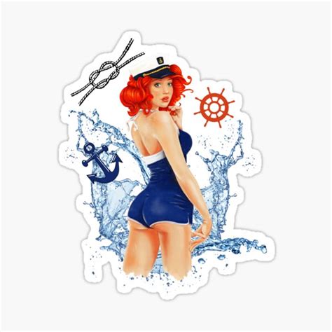 Vintage Pin Up Girl Stickers Decals Diy Crafts Heckinfarout