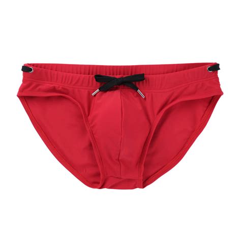 Mens Padded Swim Briefs Bulge Pouch Swimming Boxers Swimwear Swimsuit Beachwear Ebay