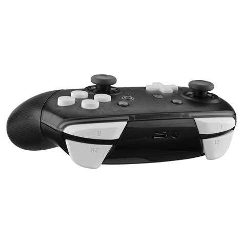 Nintendo Switch Pro Controller Black And White Buttons Kustom Kontrollerz