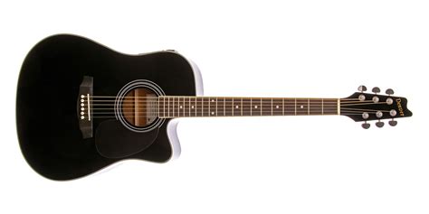 Black Acoustic Guitar Fender Cd 60sce Dreadnought Acoustic Electric
