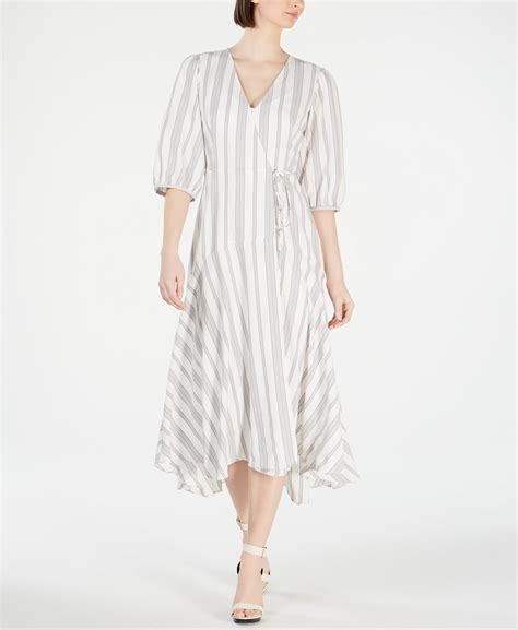 Calvin Klein Striped Wrap Maxi Dress Michelle Obama Best Summer