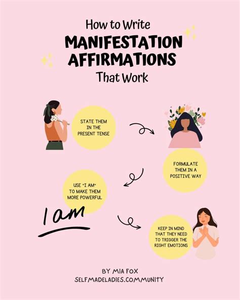 How To Write Affirmations For Manifestation Selfmadeladies