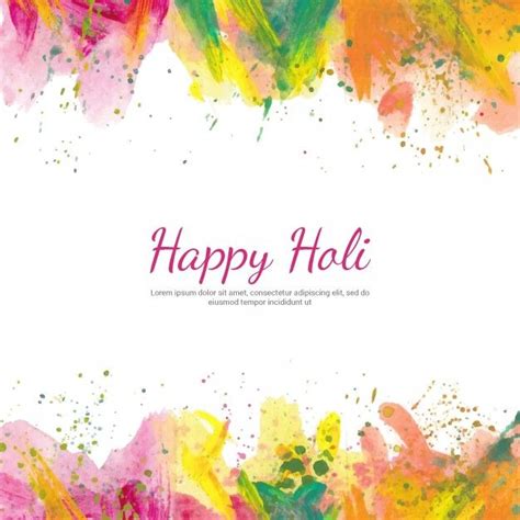 Holi Background With Watercolors In 2020 Happy Holi Powerpoint