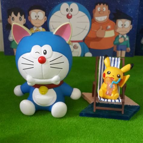 2 Mô Hình Doraemon And Pikachu Đồ Chơi Trẻ Em