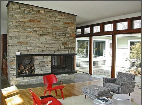 Tired of your brick fireplace? Larsen Interiors, LLC: Traditional vs Mid Century Modern ...