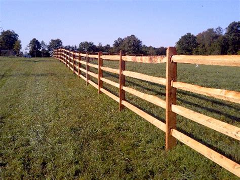 A split rail is a very traditional fence on american properties. Gallery - The Mainline Fence & Supply Corp