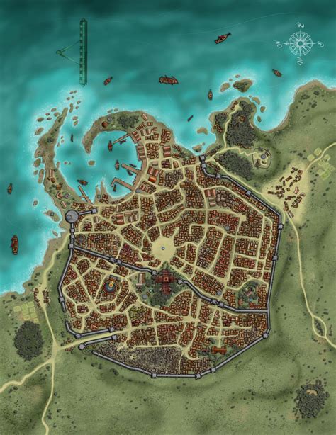 Pathfinder Maps Planer Fantasy City Map Cartography Map Village Map